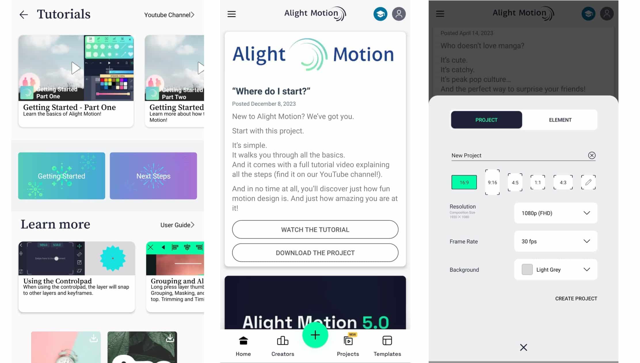 Features of Alight Motion pro